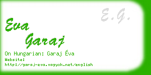 eva garaj business card