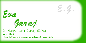 eva garaj business card